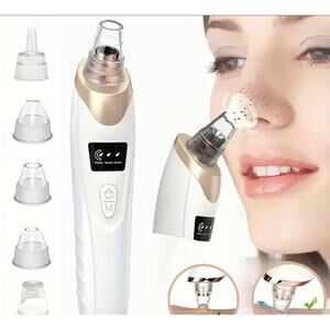USB Rechargeable Blackhead Extractor & Pore Cleansing Kit with Ergonomic Design